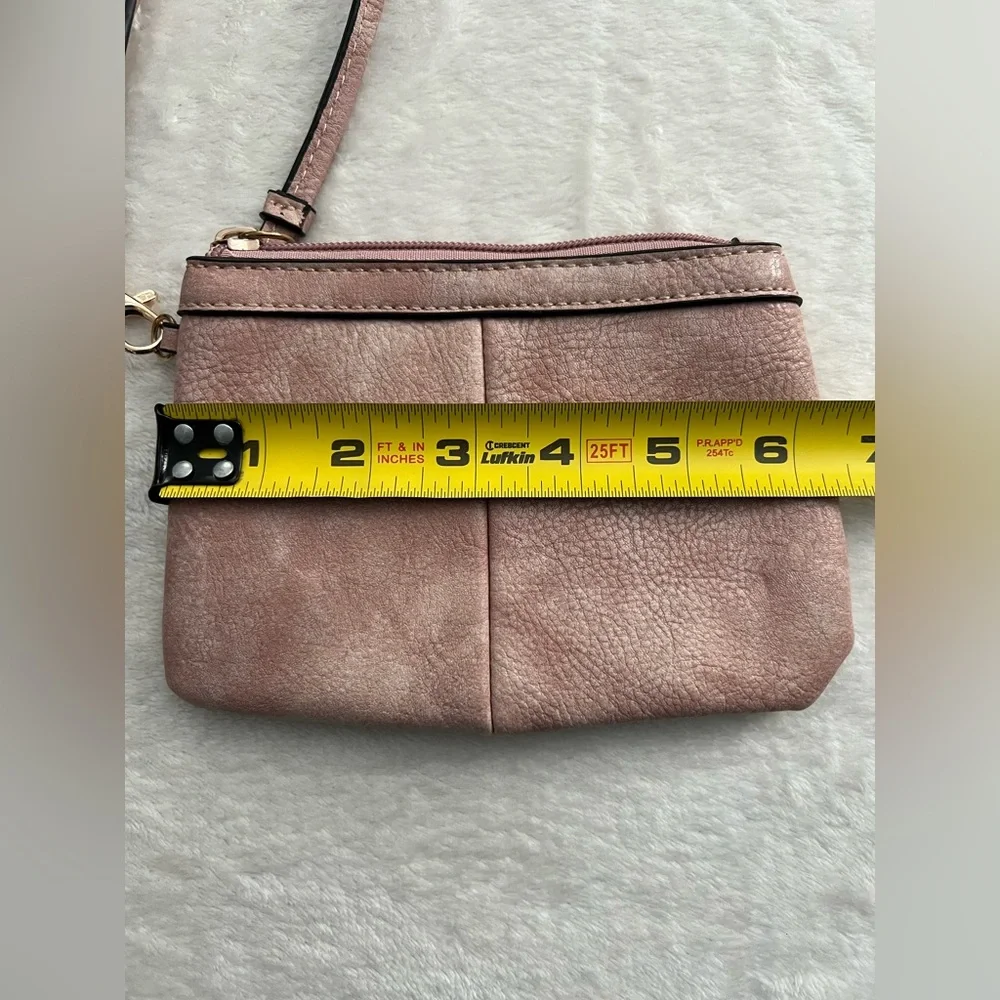 Wilsons Leather Cashwrap Pale Pink Wristlet